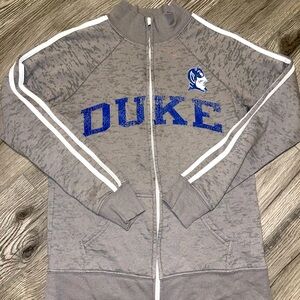 DUKE‎ Womens Size Medium Blue 84 zip up warm up Jacket